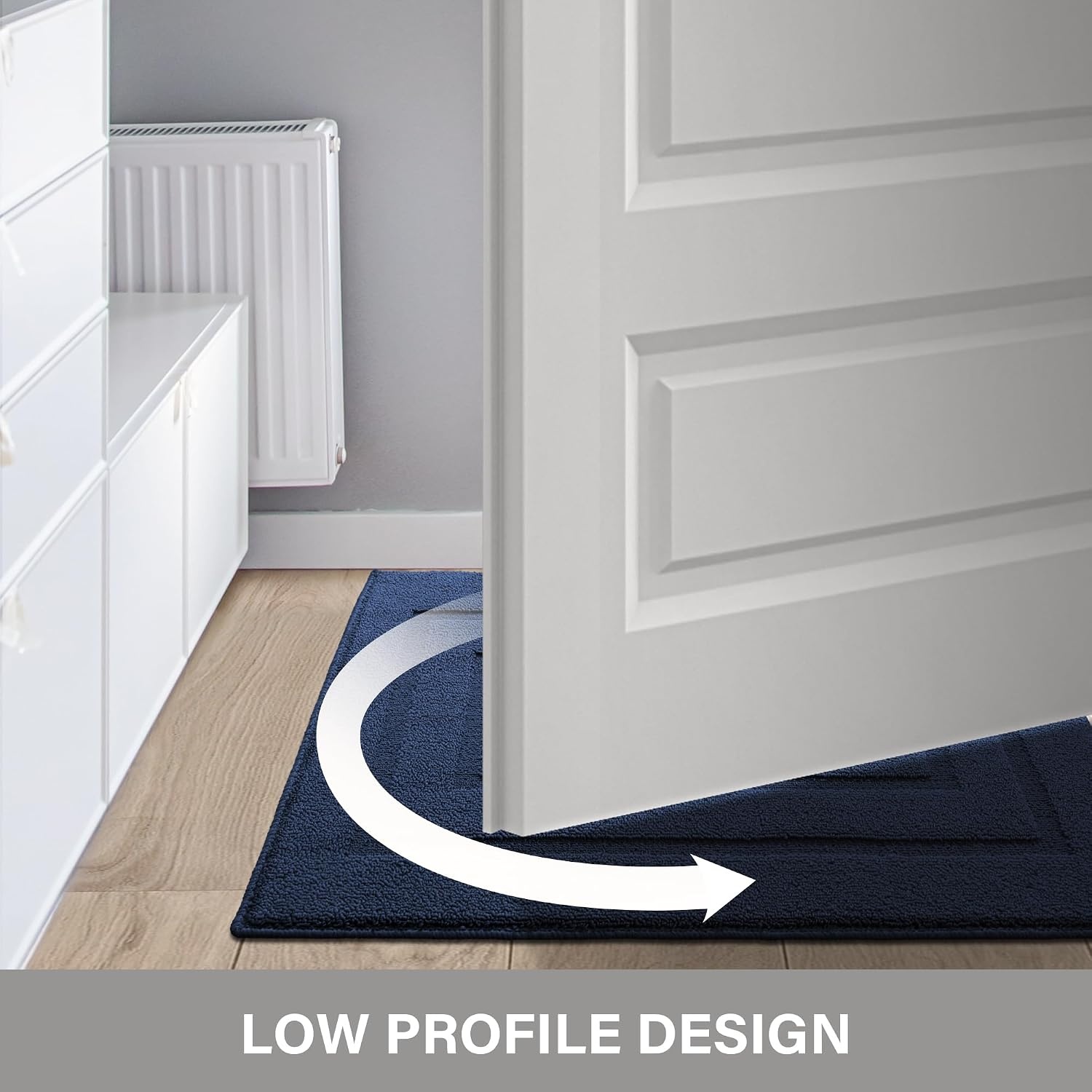 image:imageGRANNY SAYS Front Door Mat Indoor Entrance Indoor Door Rugs for Entryway LowProfile NonSlip Outdoor Rugs Washable Floor Mat Welcome Mat 32x20 GreyAdeep Blue