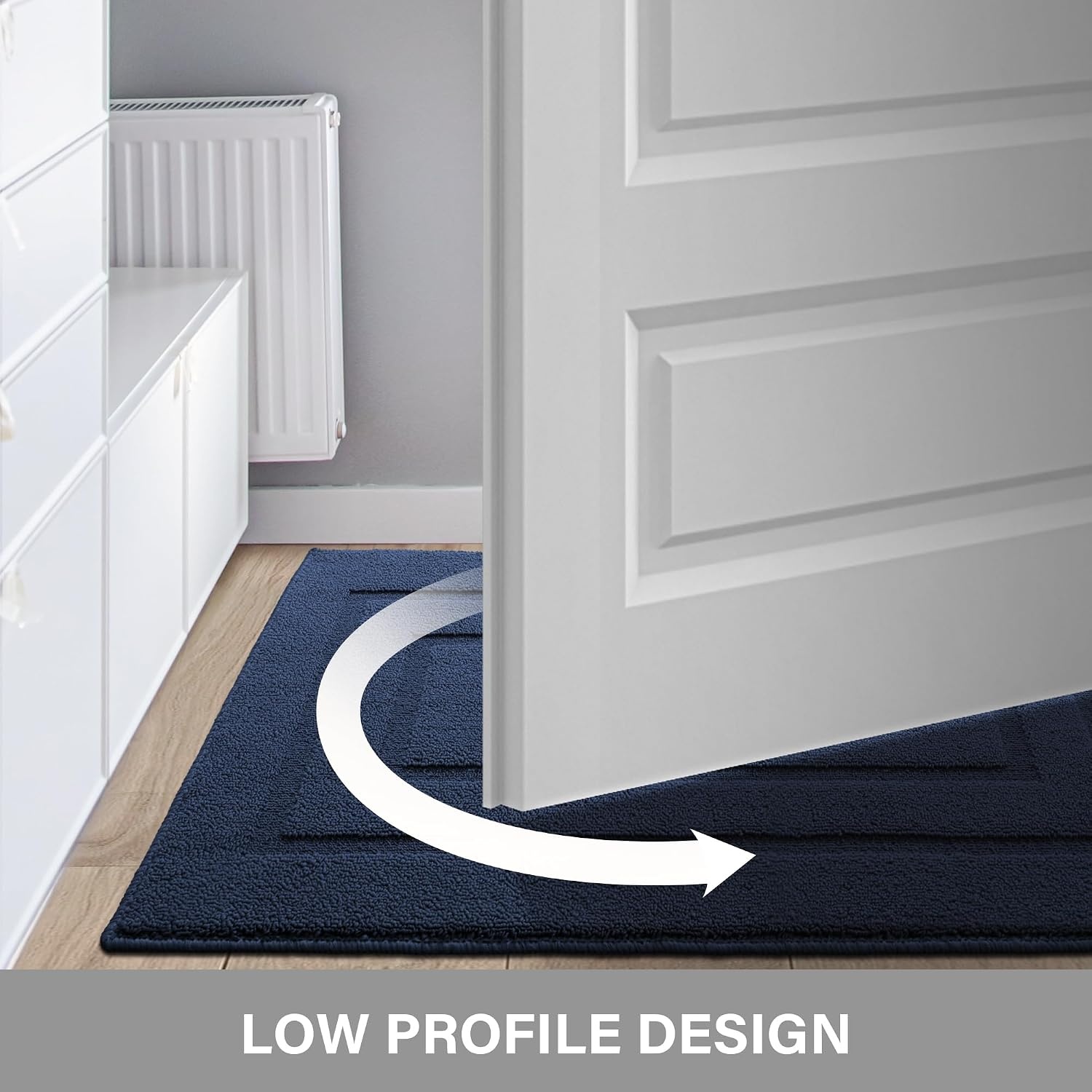 image:imageGRANNY SAYS Front Door Mat Indoor Entrance Indoor Door Rugs for Entryway LowProfile NonSlip Outdoor Rugs Washable Floor Mat Welcome Mat 32x20 GreyAdeep Blue