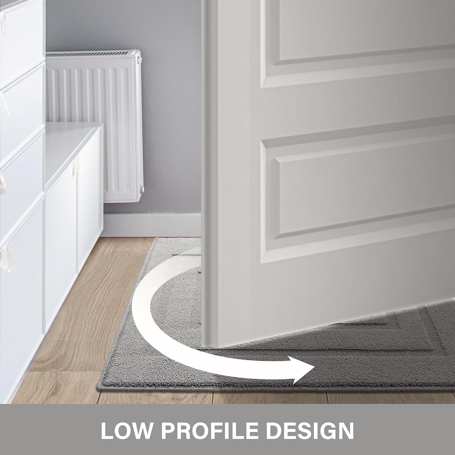 image:imageGRANNY SAYS Front Door Mat Indoor Entrance Indoor Door Rugs for Entryway LowProfile NonSlip Outdoor Rugs Washable Floor Mat Welcome Mat 32x20 GreyAgrey