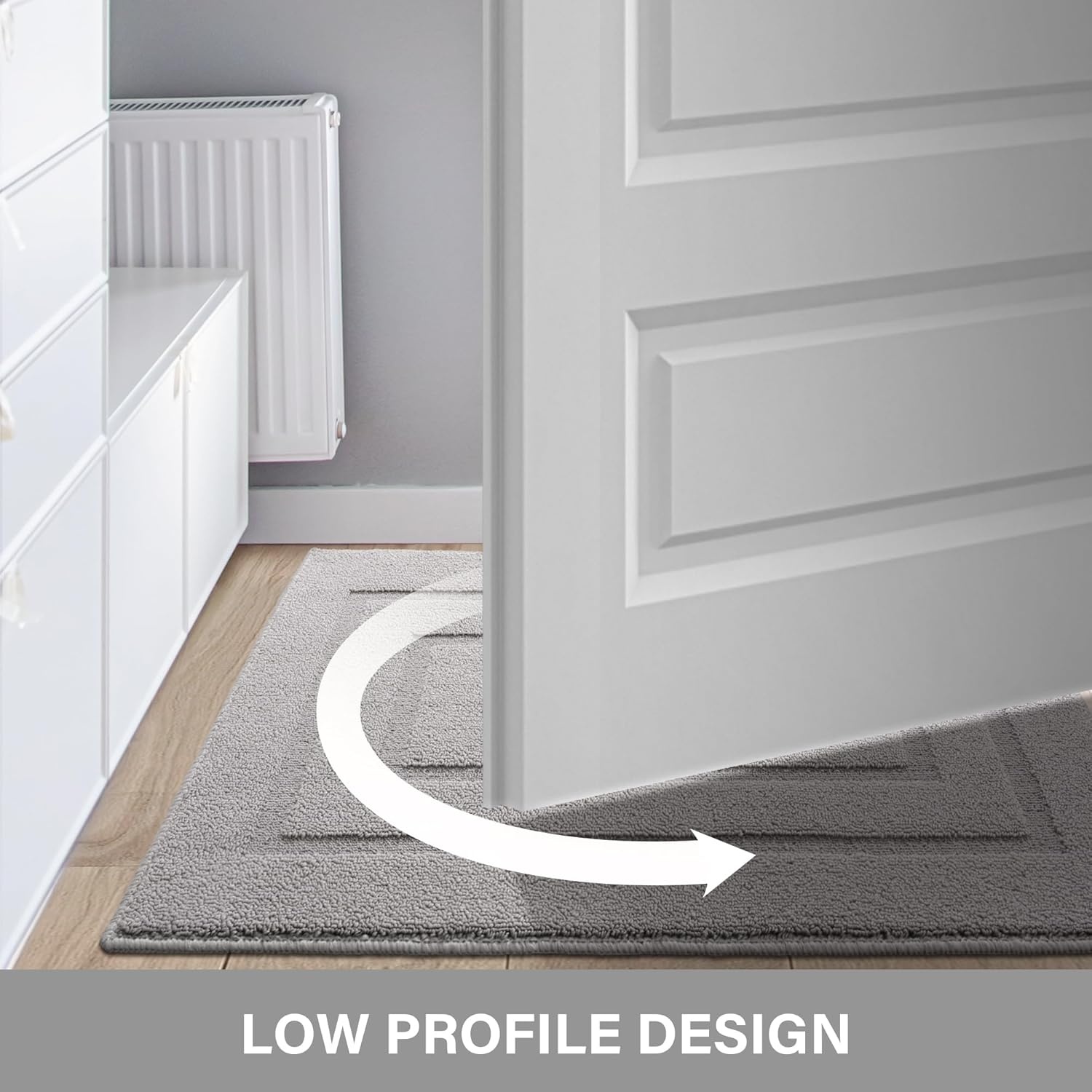 image:imageGRANNY SAYS Front Door Mat Indoor Entrance Indoor Door Rugs for Entryway LowProfile NonSlip Outdoor Rugs Washable Floor Mat Welcome Mat 32x20 GreyAgrey