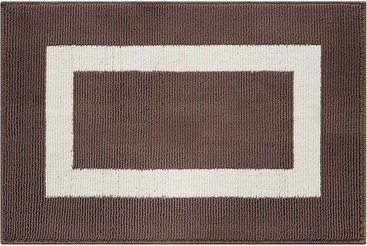 image:imageGRANNY SAYS Front Door Mat Indoor Entrance Indoor Door Rugs for Entryway LowProfile NonSlip Outdoor Rugs Washable Floor Mat Welcome Mat 32x20 GreyDark Brown Rectangular