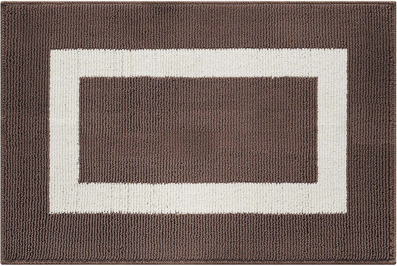 image:imageGRANNY SAYS Front Door Mat Indoor Entrance Indoor Door Rugs for Entryway LowProfile NonSlip Outdoor Rugs Washable Floor Mat Welcome Mat 32x20 GreyDark Brown Rectangular