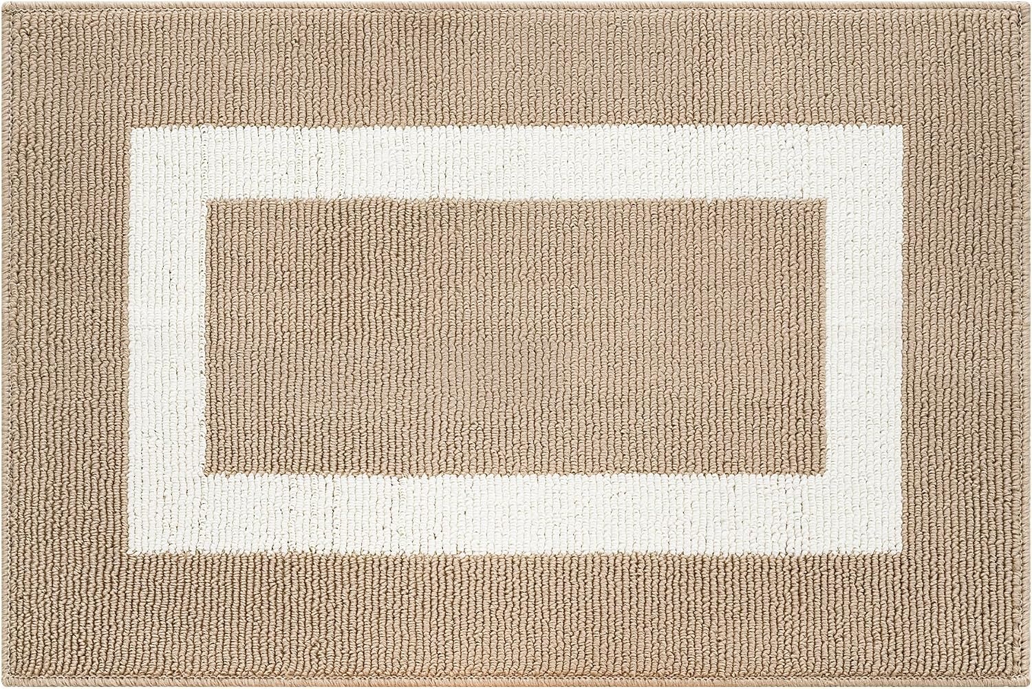 image:imageGRANNY SAYS Front Door Mat Indoor Entrance Indoor Door Rugs for Entryway LowProfile NonSlip Outdoor Rugs Washable Floor Mat Welcome Mat 32x20 GreyKhaki Rectangular