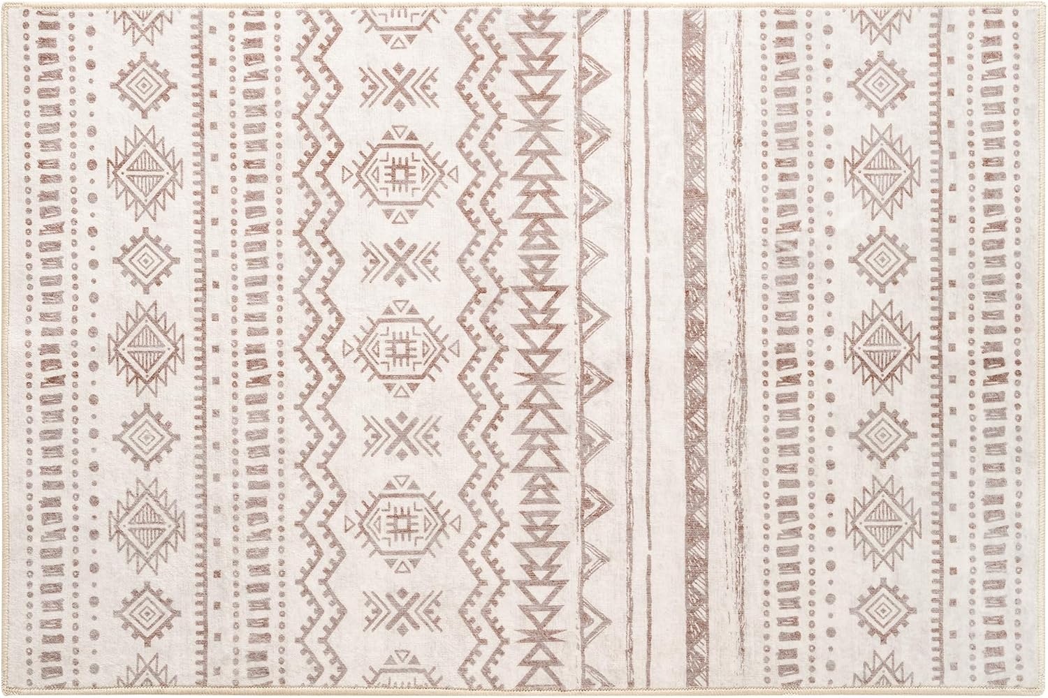 image:imageGRANNY SAYS Front Door Mat Indoor Entrance Indoor Doormat 2 x 3 Washable Mat Low Profile Stain Resistance Mats for Entryway Porch Rug Aqua FloralBohokhaki