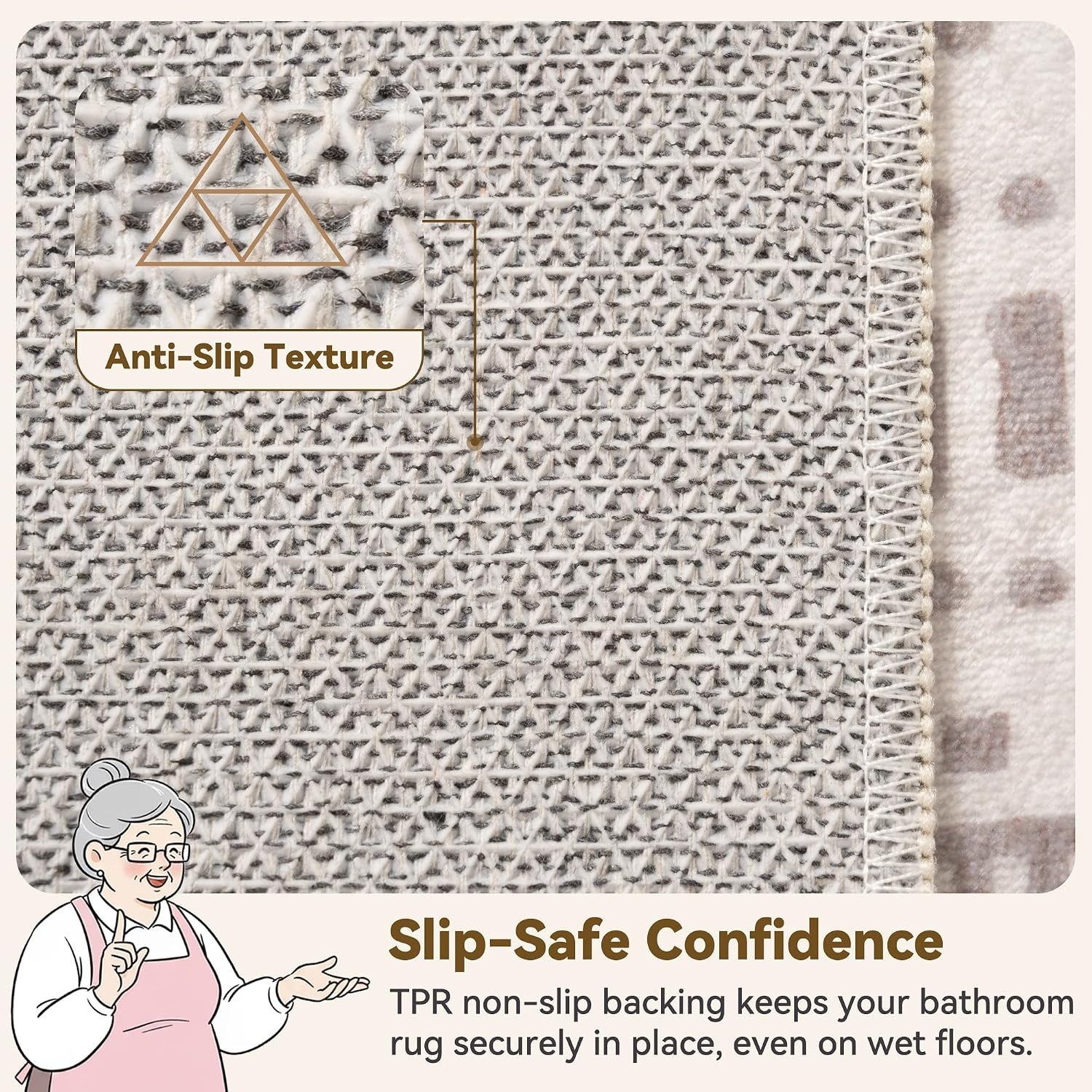 image:imageGRANNY SAYS Front Door Mat Indoor Entrance Indoor Doormat 2 x 3 Washable Mat Low Profile Stain Resistance Mats for Entryway Porch Rug Aqua FloralBohokhaki