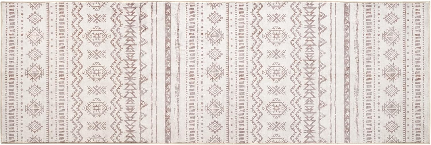 image:imageGRANNY SAYS Front Door Mat Indoor Entrance Indoor Doormat 2 x 3 Washable Mat Low Profile Stain Resistance Mats for Entryway Porch Rug Aqua FloralBohokhaki