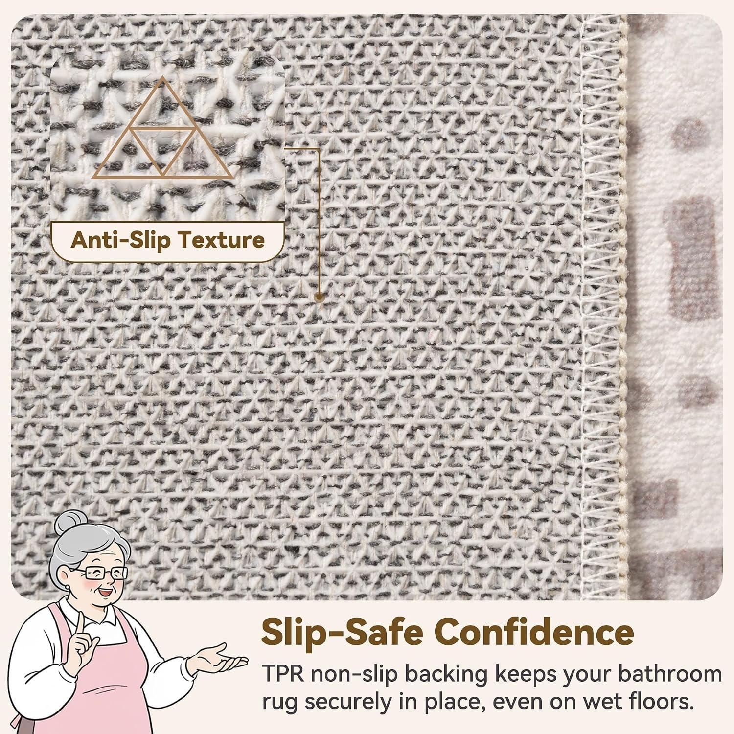 image:imageGRANNY SAYS Front Door Mat Indoor Entrance Indoor Doormat 2 x 3 Washable Mat Low Profile Stain Resistance Mats for Entryway Porch Rug Aqua FloralBohokhaki
