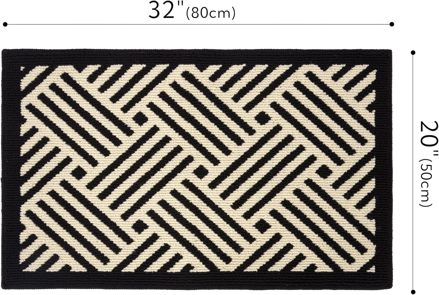image:imageGRANNY SAYS Kitchen Mats for Floor Kitchen Rugs Non Slip Washable Runner Rugs for Kitchen Floor 47 x 177 Stain Resistant Comfort Standing Mat Made of 100 Polypropylene BlackBlackwave