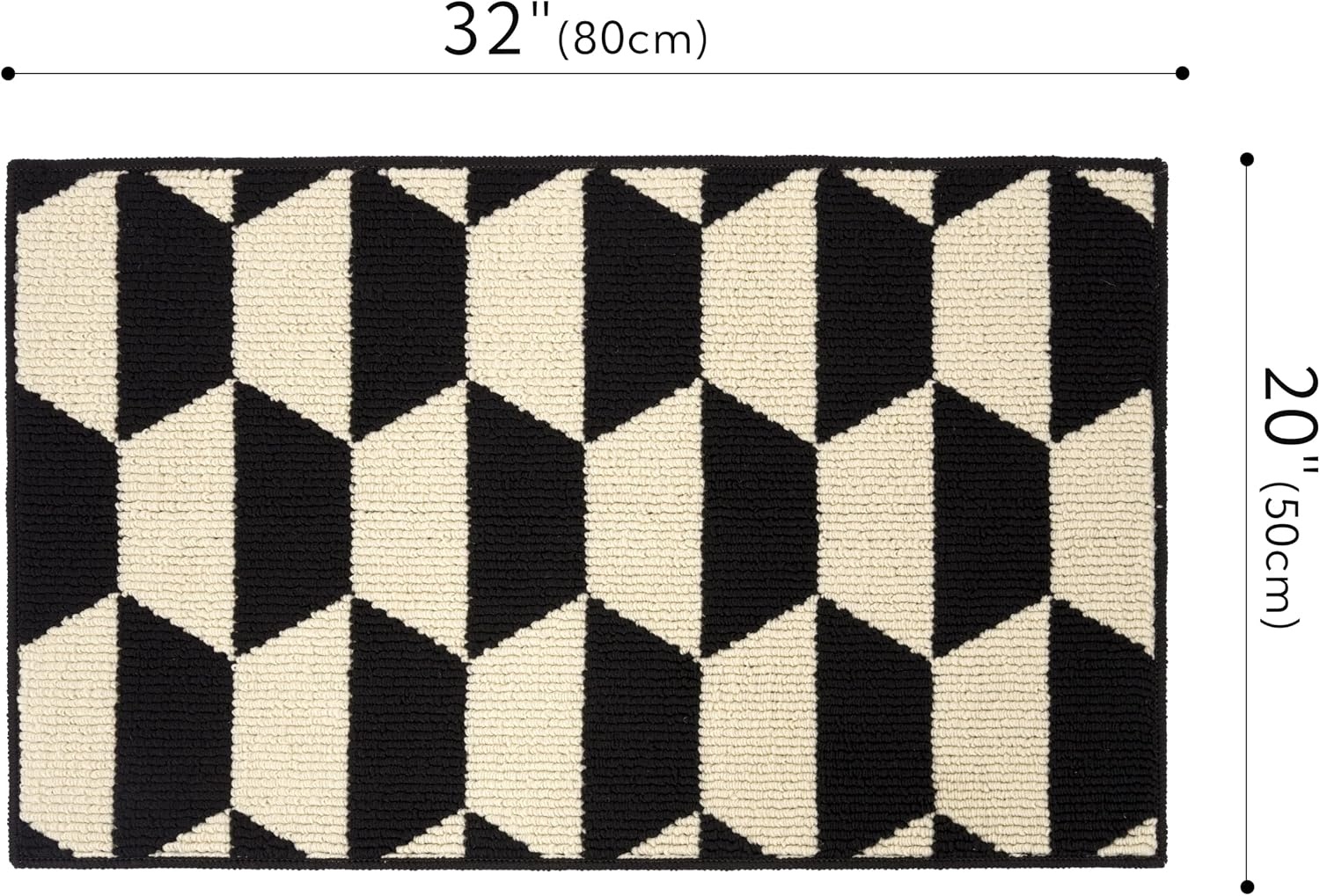 image:imageGRANNY SAYS Kitchen Mats for Floor Kitchen Rugs Non Slip Washable Runner Rugs for Kitchen Floor 47 x 177 Stain Resistant Comfort Standing Mat Made of 100 Polypropylene BlackBlackdiamond
