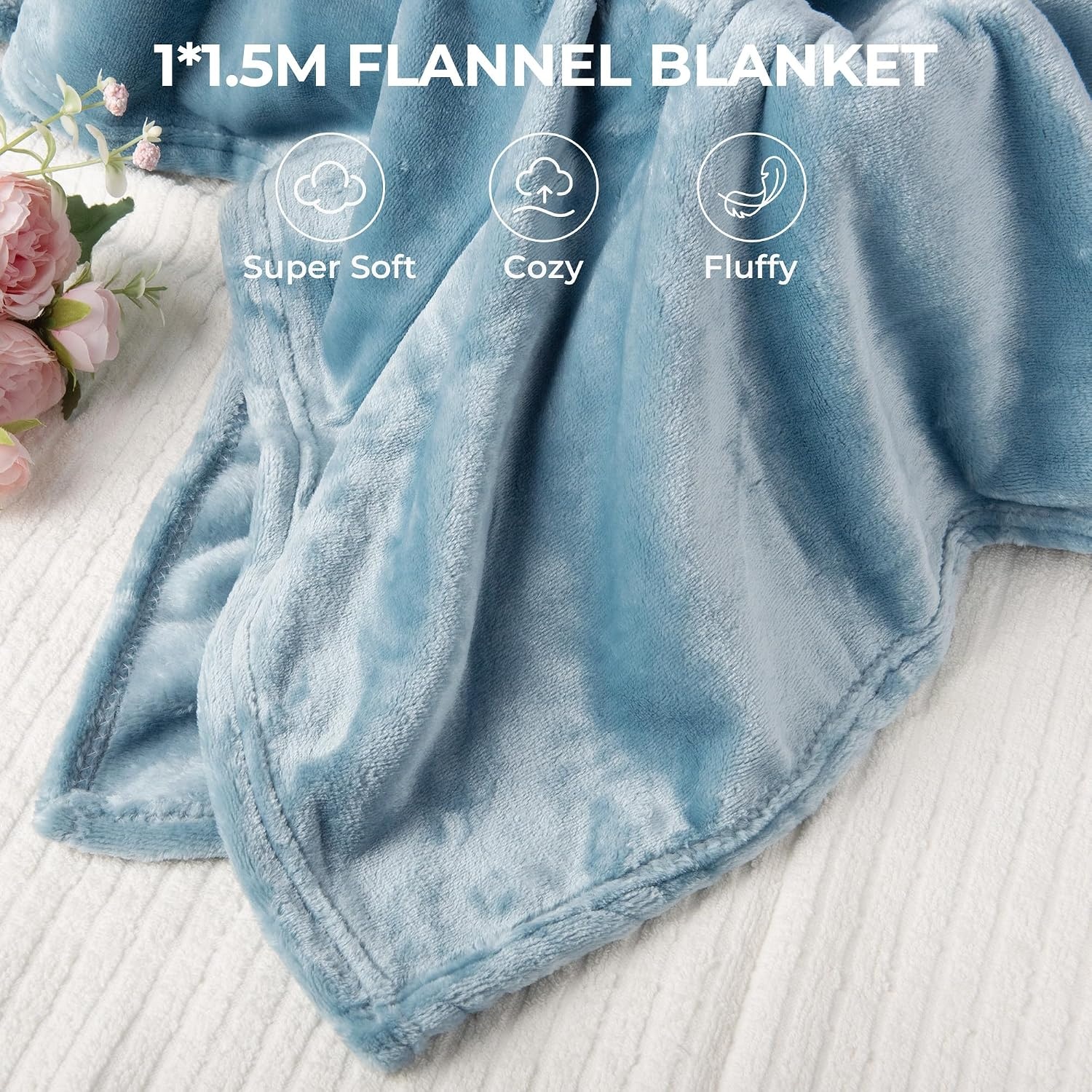 image:imageGRANNY SAYS Spa Gifts Set for Mom Birthday Gifts for Mom Self Care for Women with Luxury Flannel Blanket Thank You Gifts Get Well Gifts for Women Mom Best Friends Wife Sister Blue
