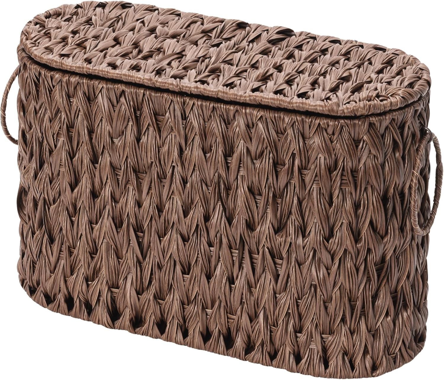 image:imageGRANNY SAYS Toilet Paper Storage Toilet Paper Basket for Bathroom 6 Mega Rolls Holder with Storage Waterproof Bathroom Storage Baskets BrownBrown