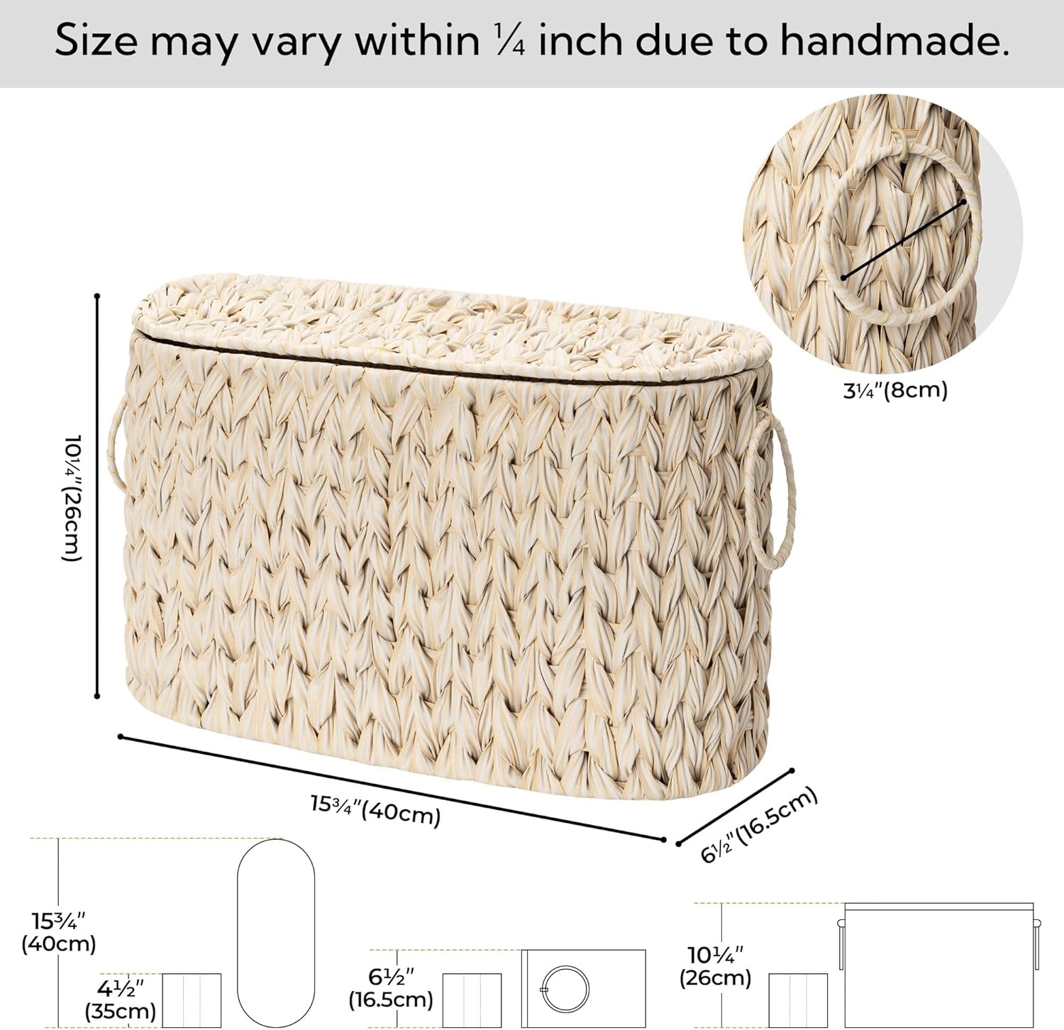 image:imageGRANNY SAYS Toilet Paper Storage Toilet Paper Basket for Bathroom 6 Mega Rolls Holder with Storage Waterproof Bathroom Storage Baskets BrownButter Milk