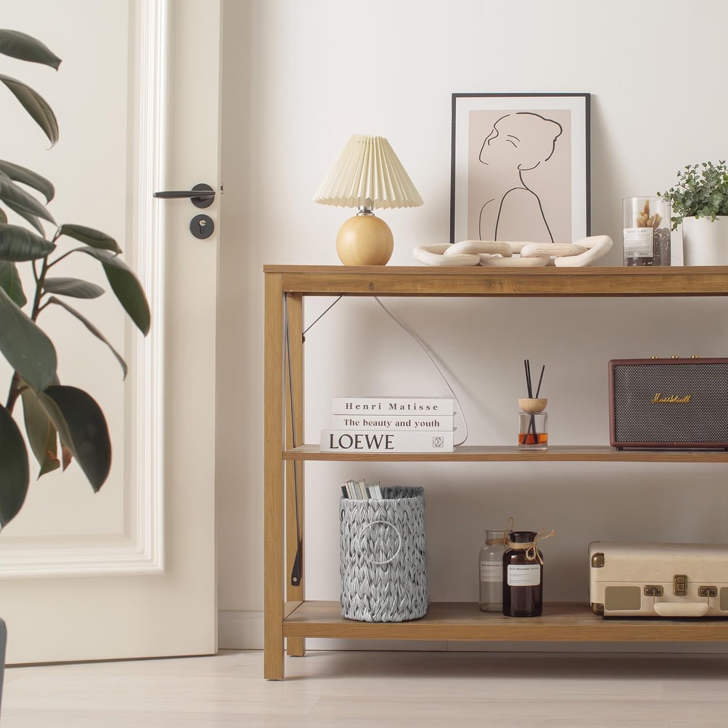 image:imageGRANNY SAYS Toilet Paper Storage Toilet Paper Basket for Bathroom 6 Mega Rolls Holder with Storage Waterproof Bathroom Storage Baskets BrownGrey