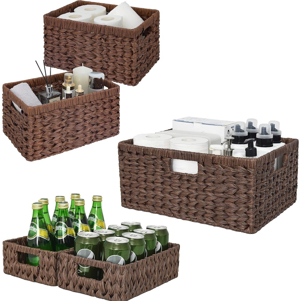 image:imageGRANNY SAYS Bundle of 3 Sets Wicker Baskets for Storage