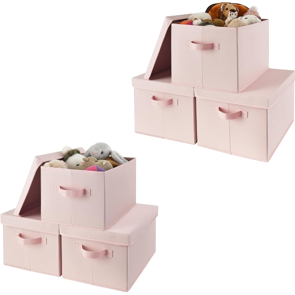 image:imageGRANNY SAYS Bundle of 3Pack Lidded Closet Storage Bins amp 3Pack Organization and Storage Bins