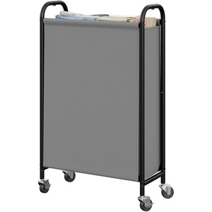 image:imageGRANNY SAYS 80L Laundry Hamper Slim Laundry Basket with Wheels and Handles Durable and Sturdy Rolling Laundry Cart for Laundry Corners Closet Bedroom BlackGrey