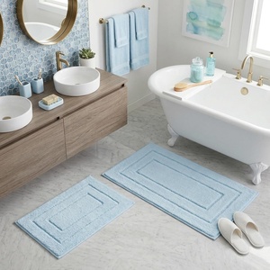 image:imageGRANNY SAYS Bathroom Rugs Sets 2 PieceSoft Bath Mats for Bathroom Bath Rugs Non Slip Washable Absorbent Bath Rug for Tub Shower and Toilet Gray 20 x 32  16 x 24Baby Blue