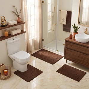 image:imageGRANNY SAYS Bathroom Rugs Sets 2 PieceSoft Bath Mats for Bathroom Bath Rugs Non Slip Washable Absorbent Bath Rug for Tub Shower and Toilet Gray 20 x 32  16 x 24Brown