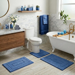 image:imageGRANNY SAYS Bathroom Rugs Sets 2 PieceSoft Bath Mats for Bathroom Bath Rugs Non Slip Washable Absorbent Bath Rug for Tub Shower and Toilet Gray 20 x 32  16 x 24Blue