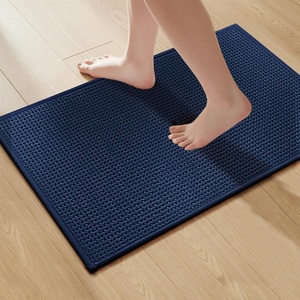 image:imageGRANNY SAYS Beige Bathroom Rugs Absorbent Bath Mats for Bathroom 24 x 16 Soft Chenille Bathroom Mat Small Bath Rugs Non Slip Washable Quick Dry Thin Rug for Tub and ShowerBlue
