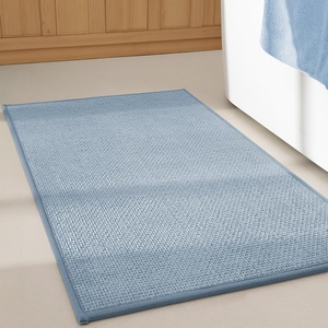 image:imageGRANNY SAYS Beige Bathroom Rugs Absorbent Bath Mats for Bathroom 24 x 16 Soft Chenille Bathroom Mat Small Bath Rugs Non Slip Washable Quick Dry Thin Rug for Tub and ShowerBbaby Blue