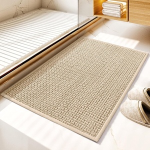 image:imageGRANNY SAYS Beige Bathroom Rugs Absorbent Bath Mats for Bathroom 24 x 16 Soft Chenille Bathroom Mat Small Bath Rugs Non Slip Washable Quick Dry Thin Rug for Tub and ShowerBeige