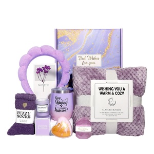 image:imageGRANNY SAYS Birthday Gifts for Mom Spa Gifts for Women Get Well Soon Gift Baskets Self Care Gifts for Women Care Package with Flannel Blanket for Mom Friendship Wife Sister
