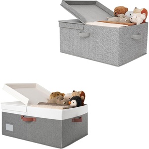 image:imageGRANNY SAYS Bundle of 1Pack Large Storage Bins with Lid amp 1Pack Gray Storage Basket with Lid