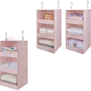 image:imageGRANNY SAYS Bundle of 2Pack Hanging Organizer amp 1Pack Closet Hanging Shelves