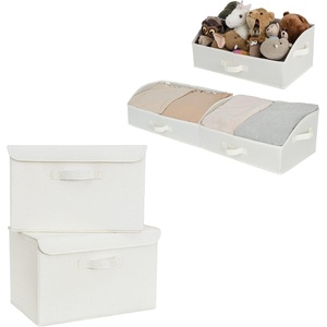 image:imageGRANNY SAYS Bundle of 2Pack Large Storage Bins with Lids amp 3Pack Trapezoid Storage Bins