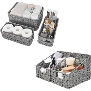 image:imageGRANNY SAYS Bundle of 2Pack Storage Wicker Baskets with Handles amp 3Pack Wicker Storage Baskets for Organizing