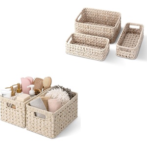 image:imageGRANNY SAYS Bundle of 2Pack Wicker Storage Basket for Organizing amp 3Pack Nesting Wicker Baskets