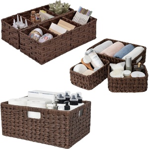 image:imageGRANNY SAYS Bundle of 3 Sets Wicker Storage Bins for Organizing