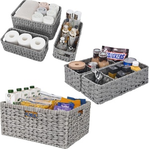 image:imageGRANNY SAYS Bundle of 3 Wicker Storage Bins for Organizing Bathroom