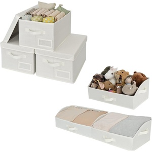 image:imageGRANNY SAYS Bundle of 3Pack Clothing Storage Bins amp 3Pack Trapezoid Storage Bins for Wardrobe