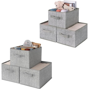 image:imageGRANNY SAYS Bundle of 3Pack Gray Large Storage Bins amp 3Pack Gray Medium Storage Bins