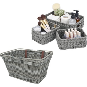 image:imageGRANNY SAYS Bundle of 3Pack Shelf Baskets For Organizing amp 1Pack Bike Baskets For Adult Bikes