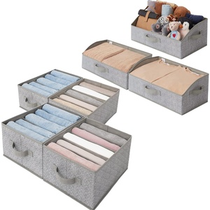 image:imageGRANNY SAYS Bundle of 4Pack Bra Organizer For Drawer amp 3Pack Trapezoid Storage Bins for Closet