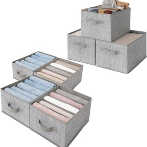 image:imageGRANNY SAYS Bundle of 4Pack Shelf Dividers For Closet Organization amp 3Pack Rectangle Storage Bins for Wardrobe