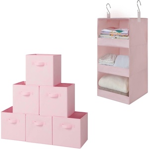 image:imageGRANNY SAYS Bundle of 6Pack Cube Storage Bins amp 1Pack Hanging Organizer