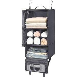 image:imageGRANNY SAYS Compression Packing Cubes for Travel Extra Large Hanging Luggage Organizer 3Shelf Foldable Hanging Travel Shelves with 2 Hooks and Window Packing Cubes for Carry on Suitcase Organizer
