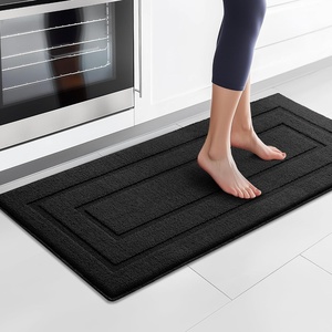 image:imageGRANNY SAYS Kitchen Mats for Floor Kitchen Rugs Non Slip Washable Runner Rugs for Kitchen Floor 47 x 177 Stain Resistant Comfort Standing Mat Made of 100 Polypropylene BlackAblack