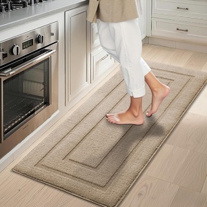 image:imageGRANNY SAYS Kitchen Mats for Floor Kitchen Rugs Non Slip Washable Runner Rugs for Kitchen Floor 47 x 177 Stain Resistant Comfort Standing Mat Made of 100 Polypropylene BlackAkhaki