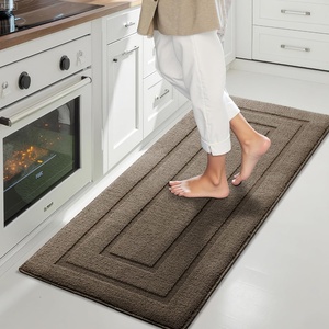 image:imageGRANNY SAYS Kitchen Mats for Floor Kitchen Rugs Non Slip Washable Runner Rugs for Kitchen Floor 47 x 177 Stain Resistant Comfort Standing Mat Made of 100 Polypropylene BlackAlight Brown