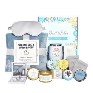 image:imageGRANNY SAYS Spa Gifts Set for Mom Birthday Gifts for Mom Self Care for Women with Luxury Flannel Blanket Thank You Gifts Get Well Gifts for Women Mom Best Friends Wife Sister Blue