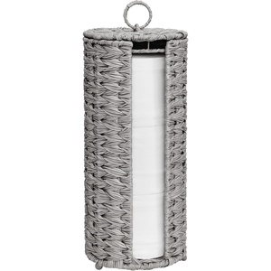 image:imageGRANNY SAYS Toilet Paper Storage Basket with Lid Toilet Paper Holder Stand Waterproof Organizer for Bathroom Bathroom Baskets for 3 Mega Rolls BrownGray
