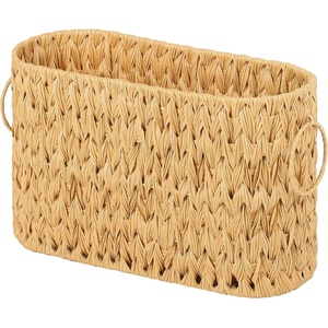 image:imageGRANNY SAYS Toilet Paper Storage Basket with Lid and Handle Durable Toilet Paper Holder Waterproof Bathroom Organizers and Storage Wicker Basket for Bathroom Storage GreyNature