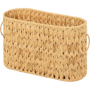 image:imageGRANNY SAYS Toilet Paper Storage Toilet Paper Basket for Bathroom 6 Mega Rolls Holder with Storage Waterproof Bathroom Storage Baskets BrownNature