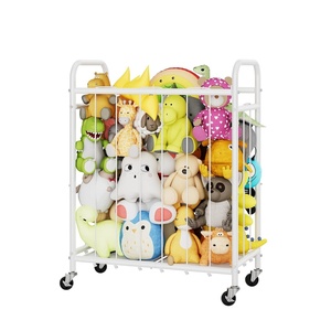 image:imageGranny Says Storage Organizer Storage with Wheels Storage Tube Organizer for Living Room Playroom Bedroom White
